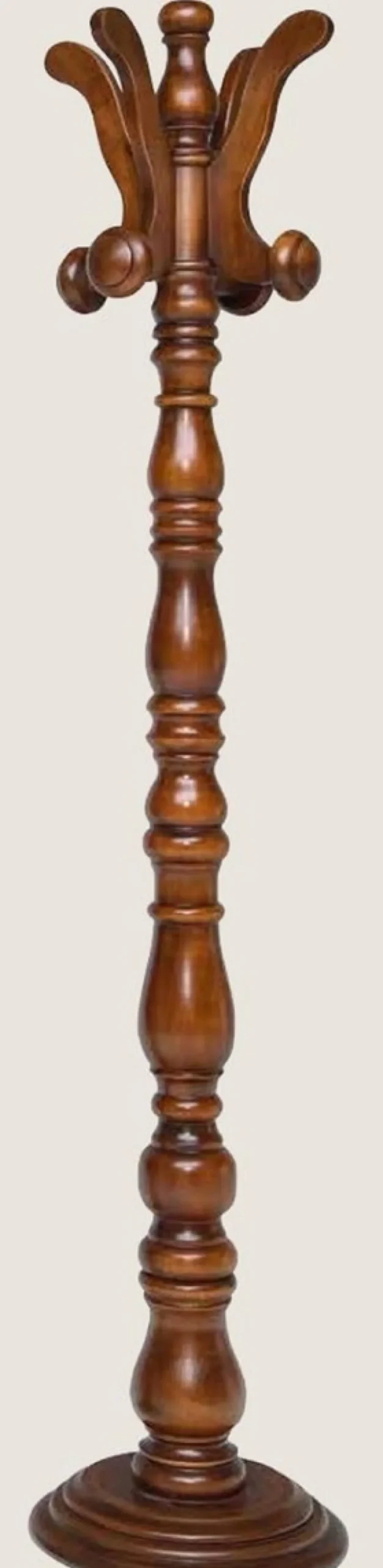 Casa Padrino Luxus Garderobenständer Braun Ø 36 x H. 178 cm - Massivholz Kleiderständer - Garderoben Möbel - Hotel Möbel - Luxus Kollektion - Made in Italy