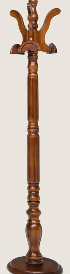 Casa Padrino Luxus Garderobenständer Braun Ø 36 x H. 178 cm - Massivholz Kleiderständer - Garderoben Möbel - Hotel Möbel - Luxus Qualität - Made in Italy