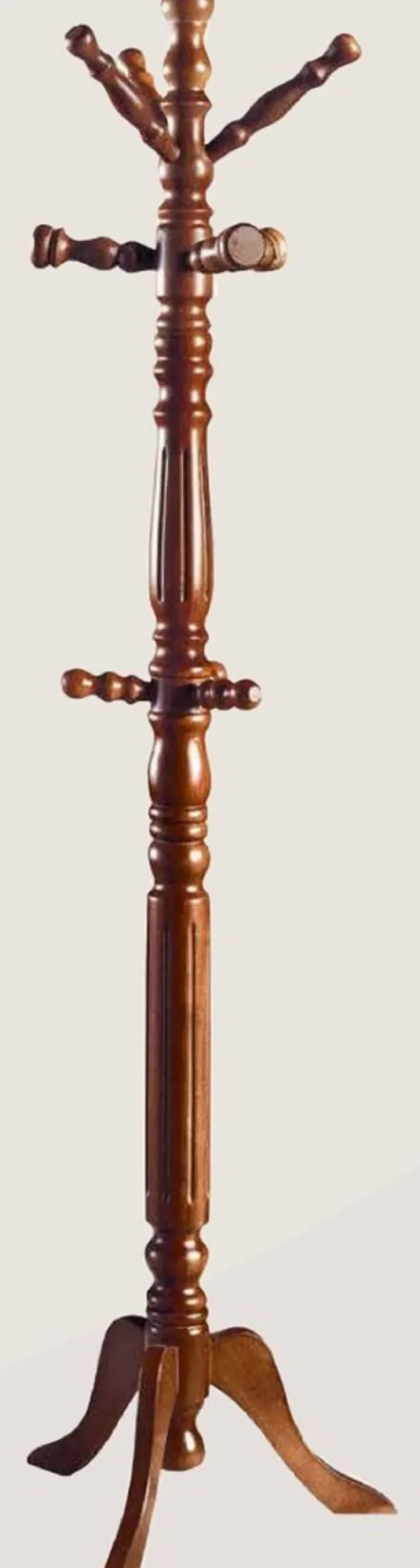 Casa Padrino Luxus Garderobenständer Braun Ø 43 x H. 173 cm - Massivholz Kleiderständer - Garderoben Möbel - Hotel Möbel - Luxus Kollektion - Made in Italy