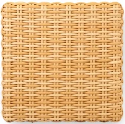 Casa Padrino Luxus Garten Couchtisch Naturfarben 74 x 74 x H. 30 cm