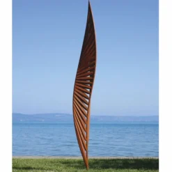 Casa Padrino Luxus Garten Deko Stahl Skulptur Rost H. 300 cm - Garten Skulpturen
