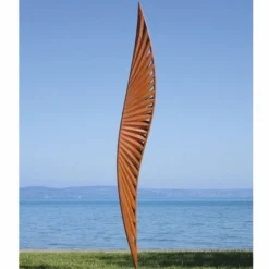 Casa Padrino Luxus Garten Deko Stahl Skulptur Rost H. 300 cm - Garten Skulpturen