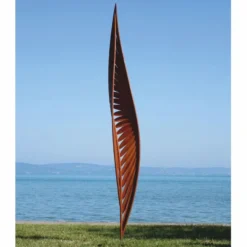 Casa Padrino Luxus Garten Deko Stahl Skulptur Rost H. 400 cm - Garten Skulpturen