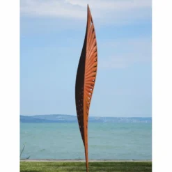 Casa Padrino Luxus Garten Deko Stahl Skulptur Rost H. 400 cm - Garten Skulpturen