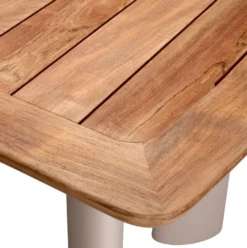 Casa Padrino Luxus Garten Esstisch Naturfarben / Sandfarben 230 cm