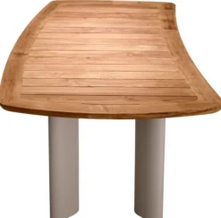 Casa Padrino Luxus Garten Esstisch Naturfarben / Sandfarben 230 cm
