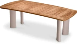 Casa Padrino Luxus Garten Esstisch Naturfarben / Sandfarben 230 cm