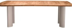 Casa Padrino Luxus Garten Esstisch Naturfarben / Sandfarben 230 cm
