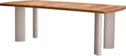 Casa Padrino Luxus Garten Esstisch Naturfarben / Sandfarben 230 cm