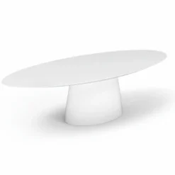 Casa Padrino Luxus Garten Esstisch Matt Weiß 300 x 130 x H. 75 cm