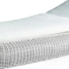 Casa Padrino Luxus Gartenliege Weiß / Weiß 238 x 100 x H. 50 cm - Handgewebte Wetterbeständige Liege - Moderne Poolliege - Garten Möbel - Hotel Möbel