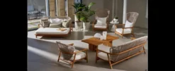 Casa Padrino Luxus Garten Liege Weiß 5-teilig 200 x 85 x H. 80 cm - Wetterfest und hochwertig verarbeitet - Moderne Garten Möbel - Luxus Qualität