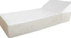 Casa Padrino Luxus Gartenliege - Poolliege Weiß / Beige 180 x 80 cm