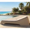 Casa Padrino Luxus Gartenliege Matt Beige / Grau 225 cm - Hotel & Garten Möbel