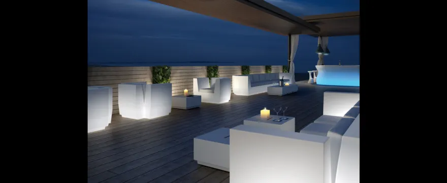 Casa Padrino Luxus Garten Lounge Set Grau / Weiß 4-teilig 102 x 81 x H. 73 cm - Wetterfest und hochwertig verarbeitet - Moderne Garten Möbel - Luxus Qualität