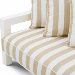 Casa Padrino Luxus Gartenmöbel Set Matt Weiß / Beige - Hotel & Garten Möbel