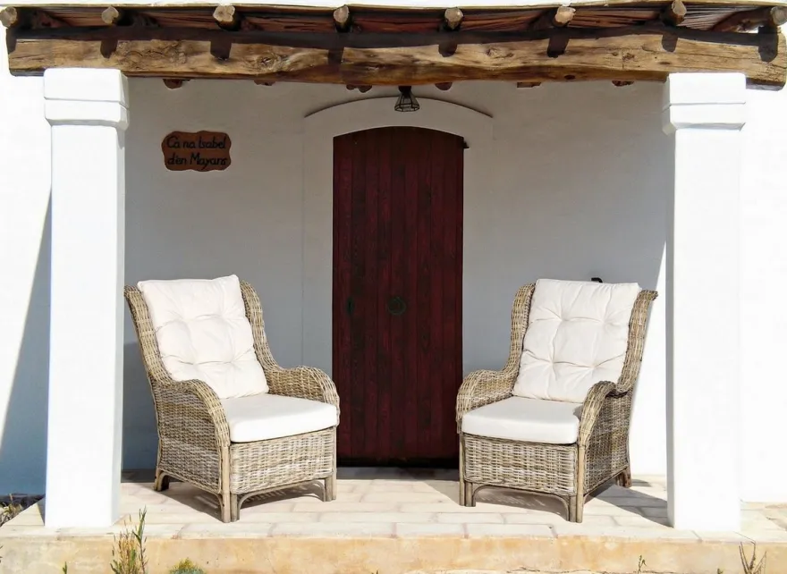 Casa Padrino Luxus Garten Relax Sessel Naturfarben / Cremefarben 71 x 97 x H. 98 cm - Wetterbeständiger Garten & Terrassen Sessel - Garten & Terrassen Möbel - Luxus Qualität