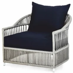 Casa Padrino Luxus Gartensessel Grau / Schwarz 86 x 98 x H. 76 cm - Garten Möbel
