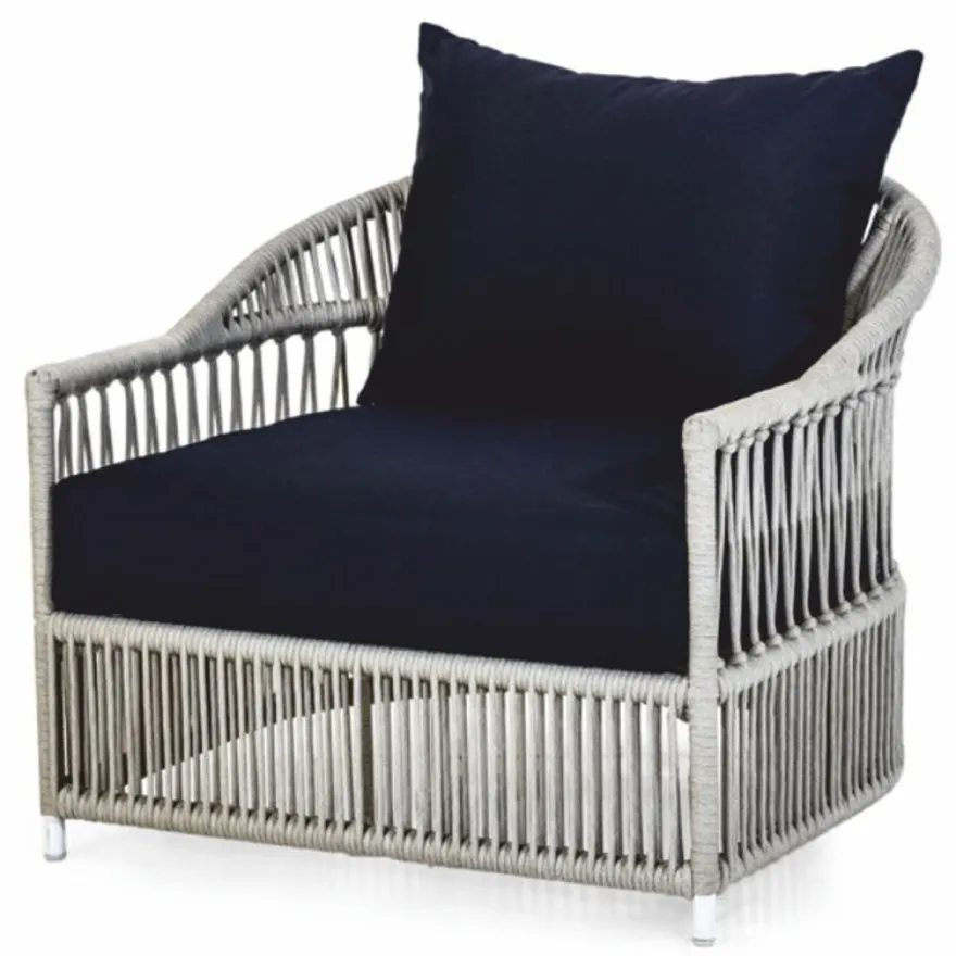 Casa Padrino Luxus Gartensessel Grau / Schwarz 86 x 98 x H. 76 cm - Garten Möbel