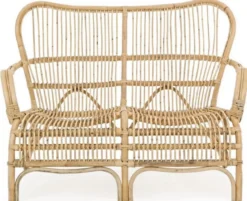 Casa Padrino Luxus Gartensofa Naturfarben 119 x 83 x H. 87 cm - Wetterbeständiges Garten & Terrassen Sofa - Garten & Terrassen Möbel - Luxus Kollektion