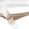 Casa Padrino Luxus Gartentisch Gold Ø 85 x H. 38,5 cm - Runder Wetterbeständiger Acryl Couchtisch - Garten Möbel - Hotel Möbel - Luxus Qualität