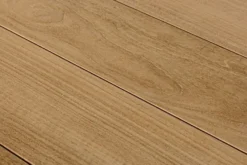 Casa Padrino Luxus Gartentisch Naturfarben / Schwarz 220-300 x 100 x H. 78 cm - Ausziehbarer Garten Esstisch mit Teakholz Tischplatte und Aluminium Beinen - Luxus Garten & Terrassen Möbel
