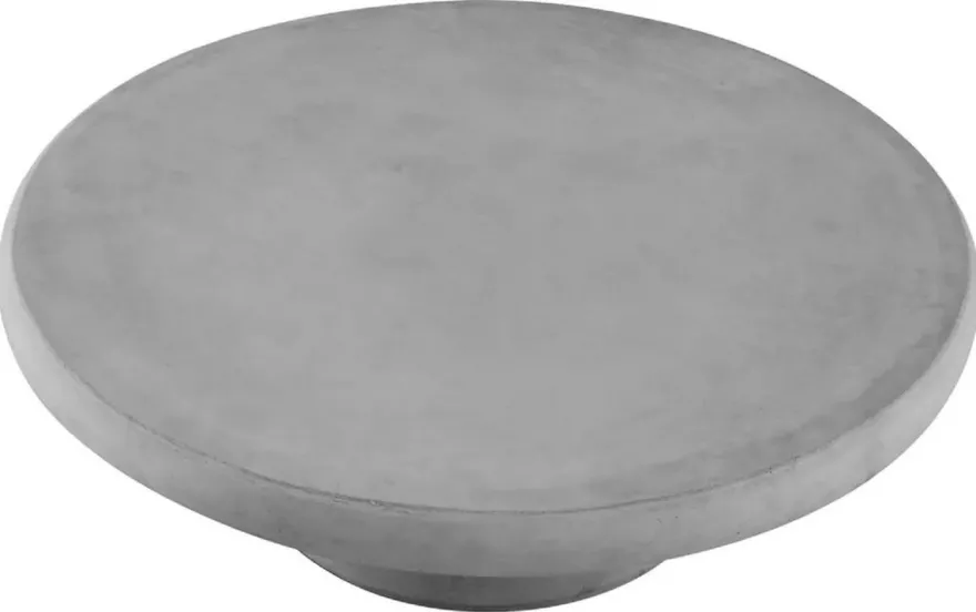 Casa Padrino Luxus Gartentisch Grau Ø 100 x H. 32 cm - Runder Garten Couchtisch aus glasfaserverstärktem Beton - Garten & Terrassen Möbel - Luxus Qualität