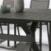 Casa Padrino Luxus Gartentisch Anthrazit 200-300 x 110 x H. 76 cm - Ausziehbarer Esstisch aus pulverbeschichtetem Aluminium - Luxus Garten & Terrassen Tisch - Luxus Garten & Terrassen Möbel