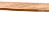 Casa Padrino Luxus Gartentisch Naturfarben / Sandfarben 258,5 x 110 x H. 76 cm - Garten Esstisch mit Teakholz Tischplatte und Aluminium Beinen - Garten & Terrassen Möbel - Luxus Qualität