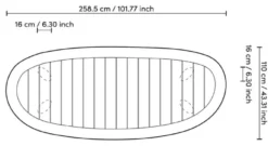 Casa Padrino Luxus Gartentisch Naturfarben / Sandfarben 258,5 x 110 x H. 76 cm - Garten Esstisch mit Teakholz Tischplatte und Aluminium Beinen - Garten & Terrassen Möbel - Luxus Qualität