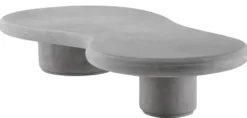 Casa Padrino Luxus Gartentisch Grau 181 x 89,5 x H. 31 cm - Garten Couchtisch aus glasfaserverstärktem Beton - Garten & Terrassen Möbel - Luxus Qualität