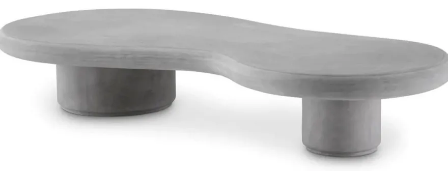 Casa Padrino Luxus Gartentisch Grau 181 x 89,5 x H. 31 cm - Garten Couchtisch aus glasfaserverstärktem Beton - Garten & Terrassen Möbel - Luxus Qualität