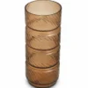 Casa Padrino Luxus Glas Vase Kupfer H. 48 cm - Luxus Deko Accessoires