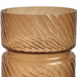 Casa Padrino Luxus Glas Vase Kupfer H. 48 cm - Luxus Deko Accessoires