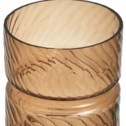 Casa Padrino Luxus Glas Vase Kupfer H. 48 cm - Luxus Deko Accessoires