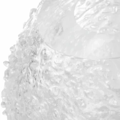 Casa Padrino Luxus Glas Vase Ø 26 x H. 24 cm - Mundgeblasene Blumenvase - Deko Blumenvase - Deko Accessoires - Deko Glas Vasen - Luxus Accessoires