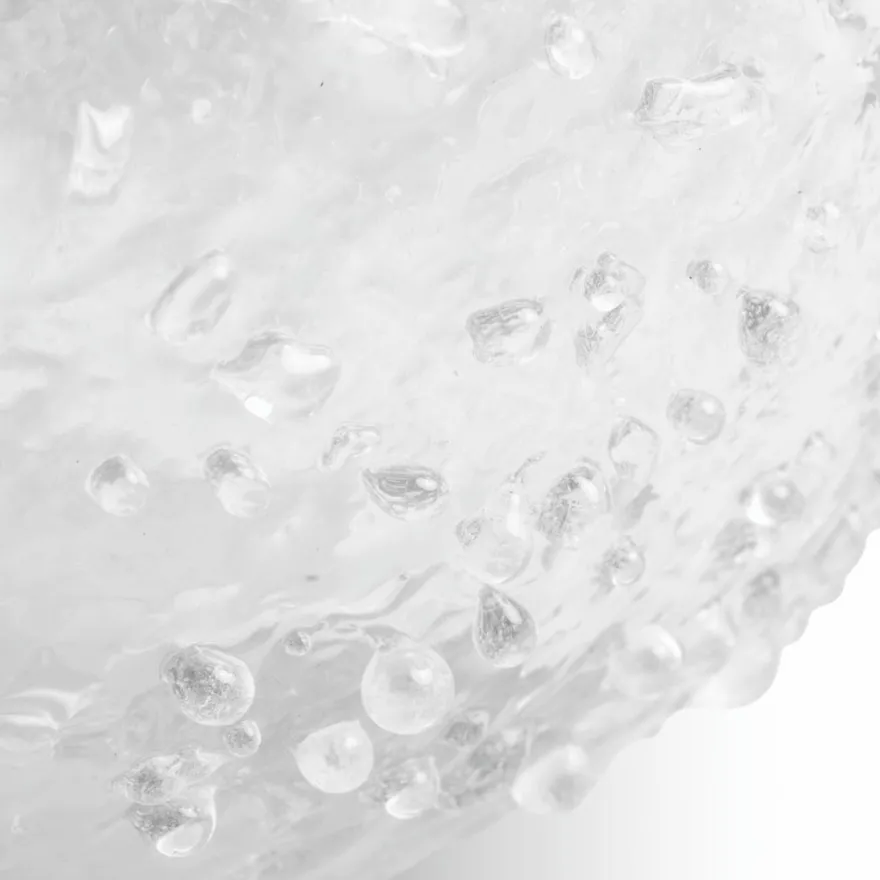 Casa Padrino Luxus Glas Vase Ø 26 x H. 24 cm - Mundgeblasene Blumenvase - Deko Blumenvase - Deko Accessoires - Deko Glas Vasen - Luxus Accessoires