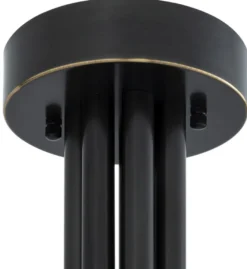 Casa Padrino Luxus Halogen Kronleuchter Bronzefarben / Weiß 192 x 192 x H. 85 cm - Moderner dimmbarer Kronleuchter mit runden Glas Lampenschirmen - Luxus Kollektion