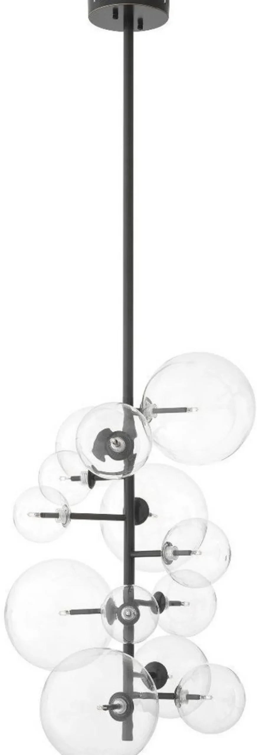 Casa Padrino Luxus Halogen Kronleuchter Bronzefarben 26 x 26 x H. 71 cm - Moderner Kronleuchter mit runden Glas Lampenschirmen - Luxus Kollektion