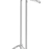 Casa Padrino Luxus Handtuchhalter Silber / Weiß 50 x 22 x H. 159 cm - Luxus Badezimmer Accessoires