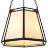 Casa Padrino Luxus Hängeleuchte Schwarz / Creme H. 120,5 cm - Luxus Leuchten