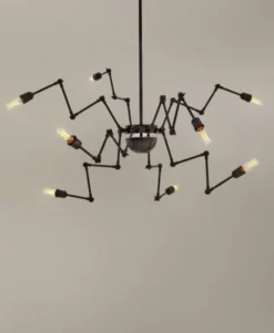 Casa Padrino Luxus Hängeleuchte Bronze - Massive Messing Leuchte Ø 120 x H 70 cm