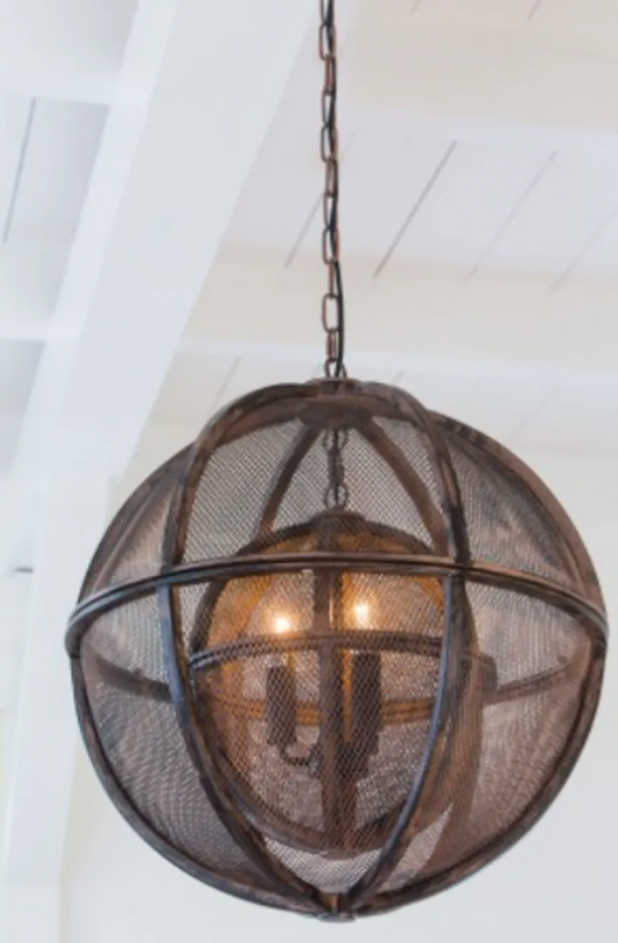 Casa Padrino Luxus Hängeleuchte im exklusiven Design - Metall, Braun, Durchmesser 55 cm