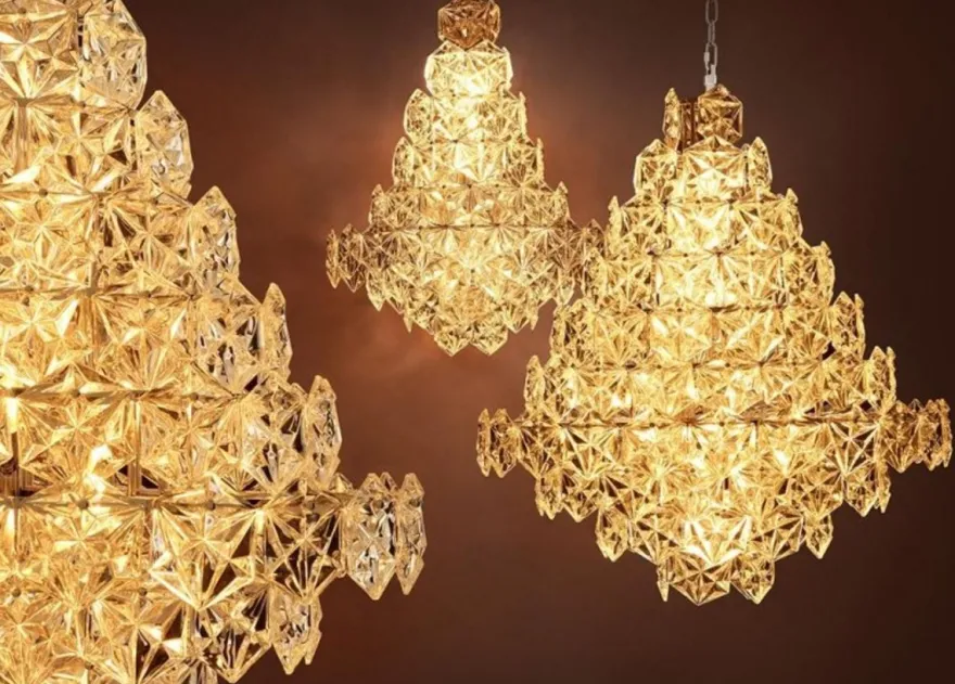 Casa Padrino Luxus Hängeleuchte im Barockstil - Metall, Glas, Nickel, Ø 60 x H 76 cm