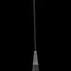 Casa Padrino Luxus Hängeleuchte Schwarz / Silber Ø 10 x H. 158 cm - Höhenverstellbare Metall Pendelleuchte