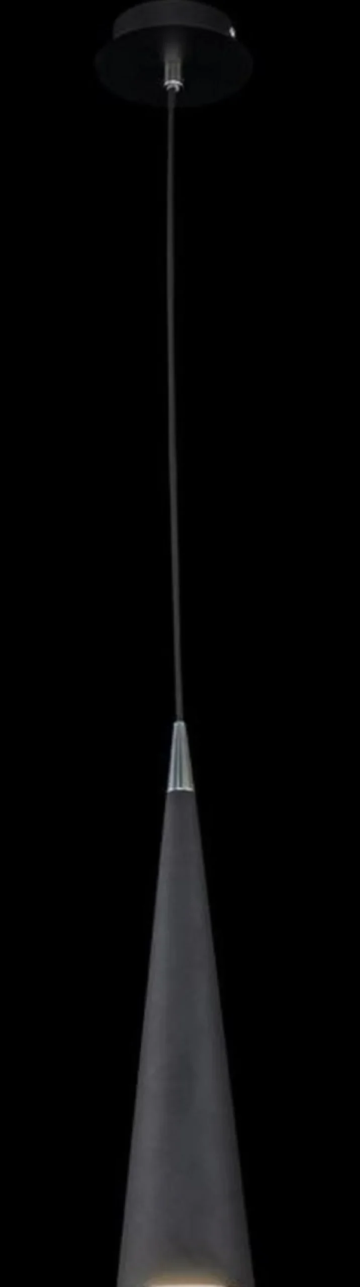 Casa Padrino Luxus Hängeleuchte Schwarz / Silber Ø 10 x H. 158 cm - Höhenverstellbare Metall Pendelleuchte