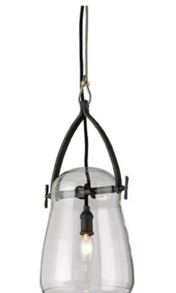 Casa Padrino Luxus Hängeleuchte Schwarz Ø 20,3 x H. 41,3 cm - Pendelleuchte mit rundem Glas Lampenschirm