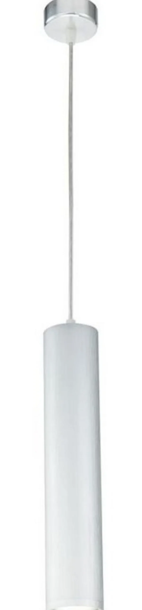 Casa Padrino Luxus Hängeleuchte Silber Ø 6 x H. 30 cm - Höhenverstellbare Aluminium Pendelleuchte