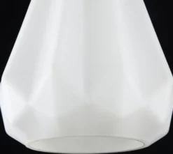 Casa Padrino Luxus Hängeleuchte Weiß / Naturfarben Ø 13 x H. 26 cm - Luxus Pendelleuchte