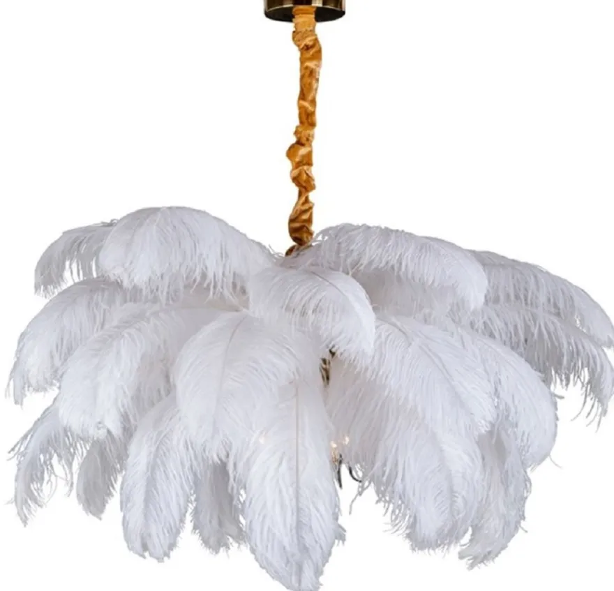 Casa Padrino Luxus Hängeleuchte Palme Weiß / Gold 100 x 100 x H. 40 cm - Moderne Hängelampe im Palmen Design - Luxus Leuchten - Luxus Qualität